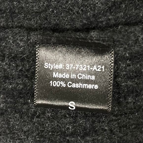 Nwot JENNI KAYNE Cardigan S Cashmere Grey”’Cocoon”Ribbed V Long-Sleeve Button-Up - Picture 8 of 11
